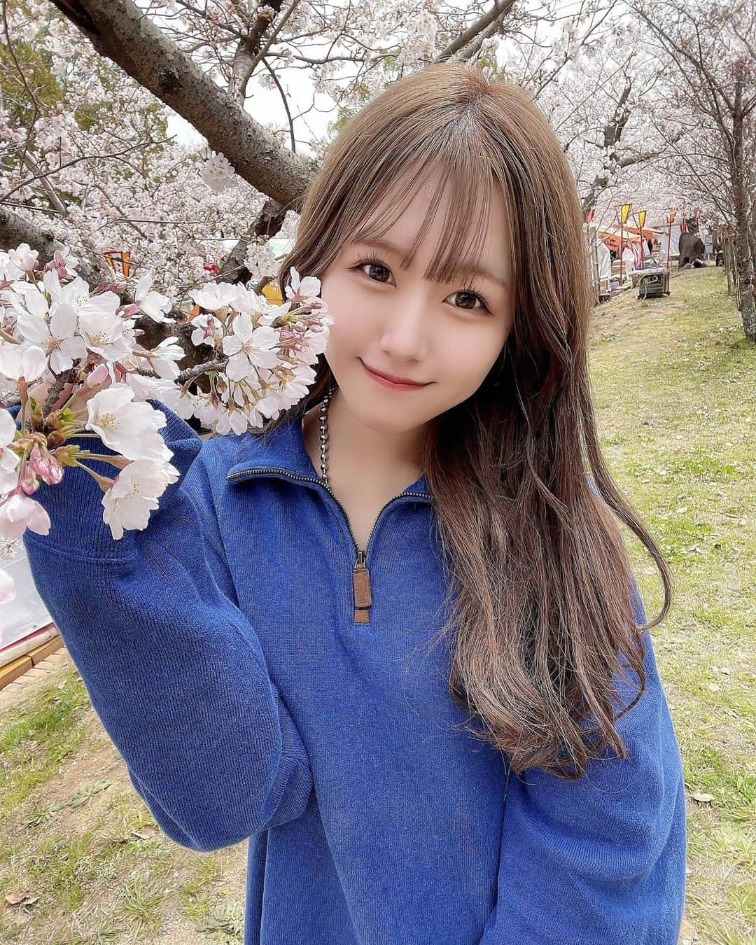 嶋田のあさんのインスタグラム写真 - (嶋田のあInstagram)「桜綺麗だった ‪︎❤︎‪︎‪︎ . . . . #お花見 #桜 #エクステ #ネイル」4月13日 21時55分 - shimada_noa