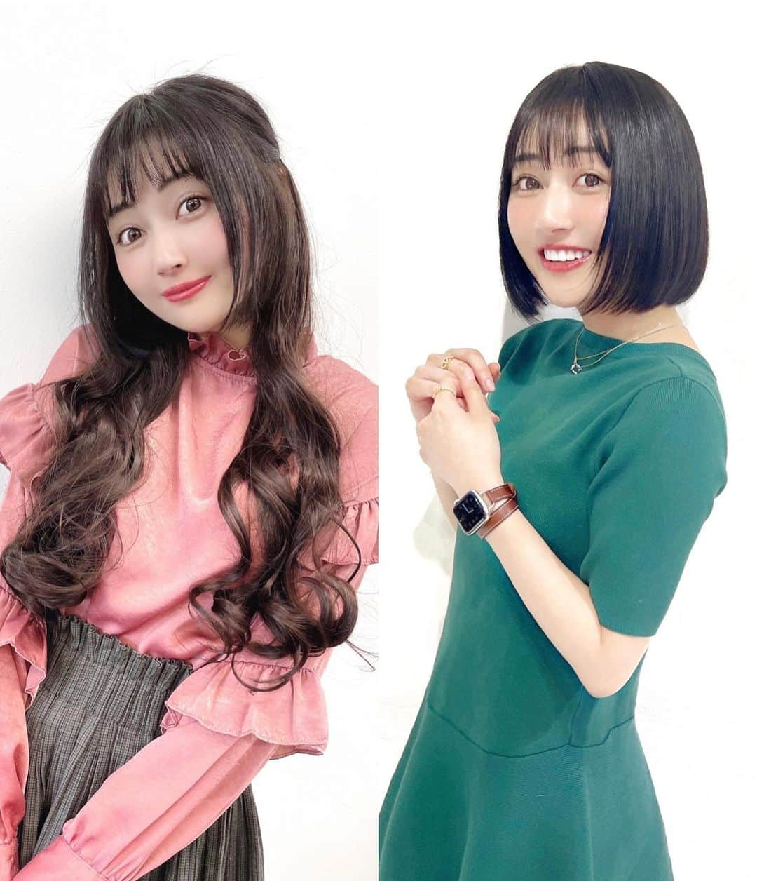 新藤まなみのインスタグラム：「⁡ ⁡ ⁡ Long or Short..?💇‍♀️ ⁡ @aid_hair にて @akiyamasensei_aid  ⁡ さんにメンテナンスしていただきました✂️💋 #髪質改善トリートメント 続けてたら めちゃくちゃにちゅるちゅるなた💄🤤🤤 ⁡ カットも上手やから行ってみて欲しい！！ いつもありがとうございます✨ ⁡ #aid #aid美容室 #美容室 #恵比寿 #恵比寿美容室 #カラー #カット #ボブ #切りっ放しボブ #肩上ボブ #ショート #ショートカット #ヘアカット #ヘアカラー #イメチェン」