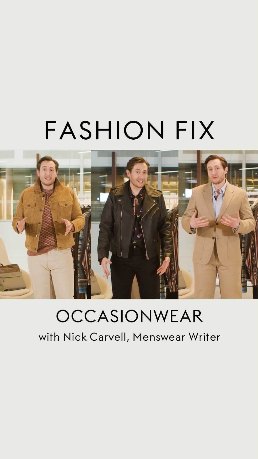 The Outnetのインスタグラム：「Fix up, look sharp. In our latest episode of Fashion Fix, editor and writer @nickcarvell solves all of your occasionwear conundrums, from what to wear to a brunch celebration to the best summer wedding attire.」