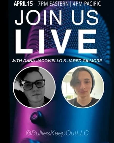 ジャレッド・スコット・ギルモアのインスタグラム：「Tomorrow at 4pm PST/7pm Eastern we’ll be chilling at talking about Mental Health and catching up! You’re welcome to come hangout @bullieskeepoutllc」
