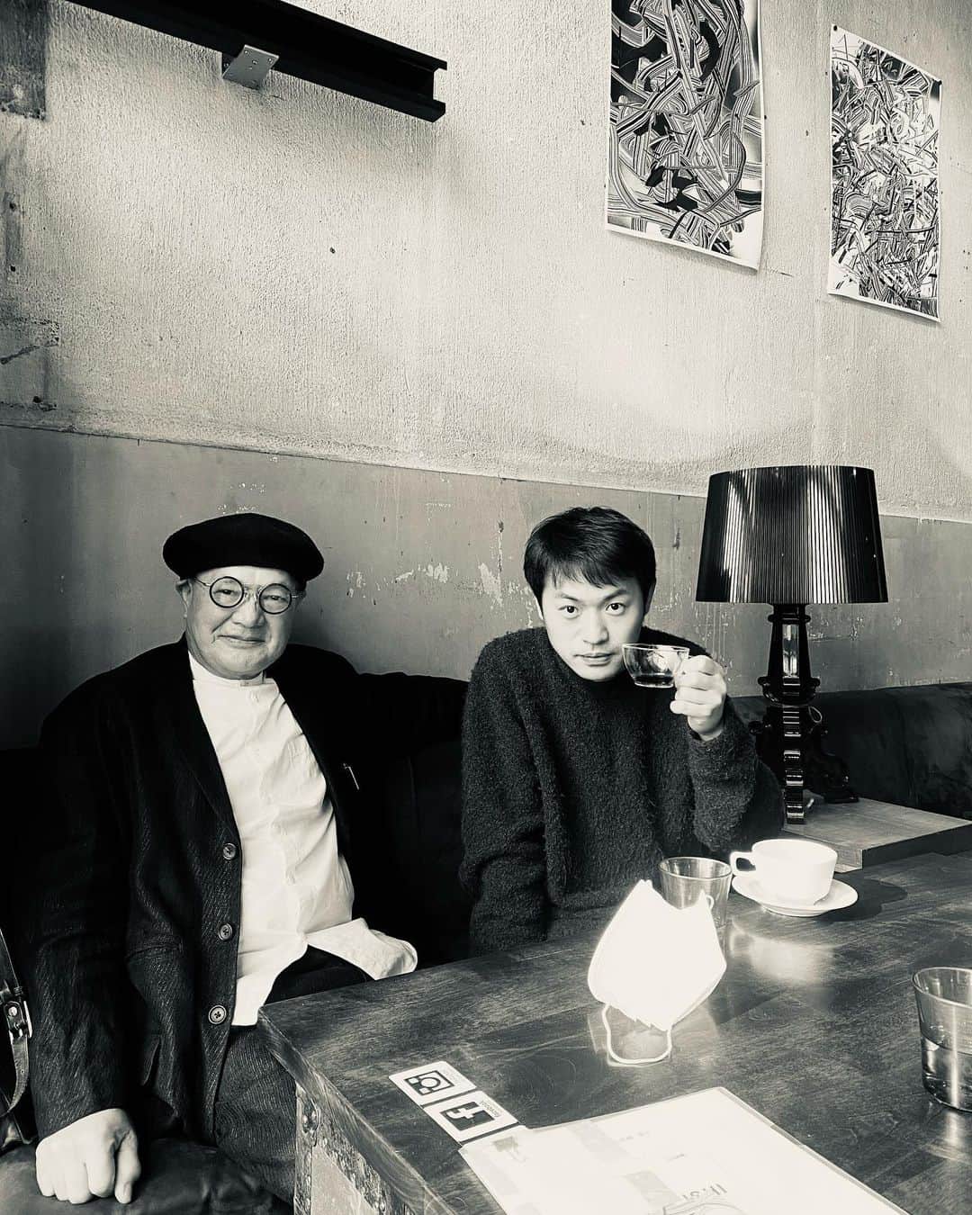 のインスタグラム：「札幌。彫刻家の小西先生と久しぶりにお会い致しました。色々と御馳走になりました。昼から赤ワイン🍷」