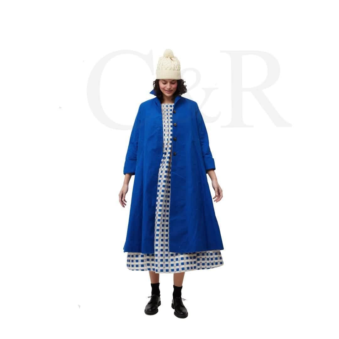キャベジズ&ローゼズのインスタグラム：「The return of an old favourite, our Elsie Mac in striking blue. #CabbagesandRoses #BritishFashion #NewArrival」
