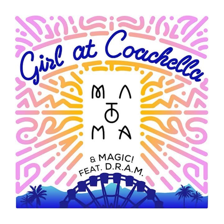 Magic!のインスタグラム：「Feel the Coachella vibes this weekend by playing "Girl At Coachella" on repeat 😎」