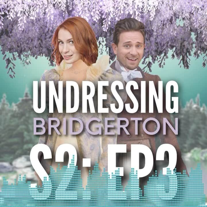 フェリシア・デイのインスタグラム：「The new episode of Undressing is a bit snarkier than usual but this episode of Bridgerton is WILD y’all. Get it wherever you get podcasts.」