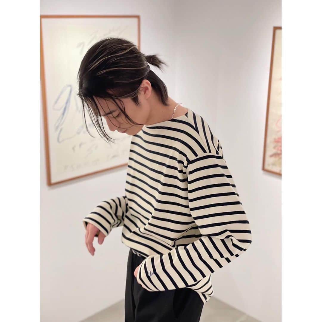 和田颯のインスタグラム：「. 🖤🖤🖤 @armorlux.jp」