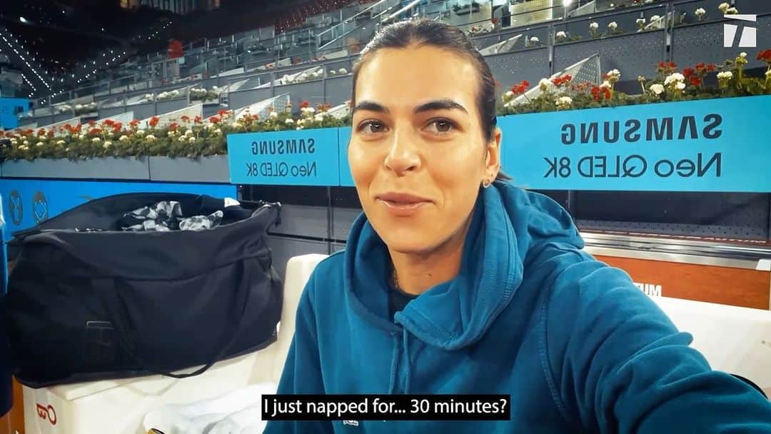 アイラ・トムリャノビッチのインスタグラム：「Follow @ajlatom as she trains in Madrid on the latest episode of #mytennislife.」