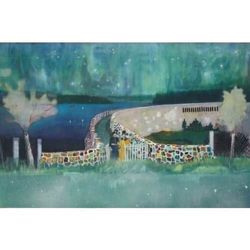 チョン・リョウォンのインスタグラム：「. peter doig 💚🤎🧡」