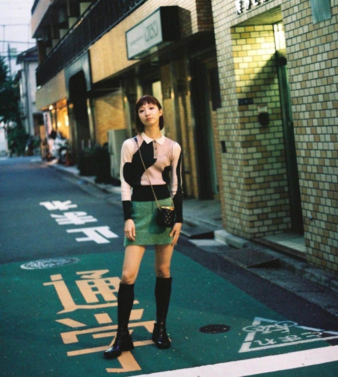 飯島望未のインスタグラム：「🌱  @leinwande_official  @palomawool  @chanelofficial  @justineclenquet   Photo cred @takaoiwasawa」