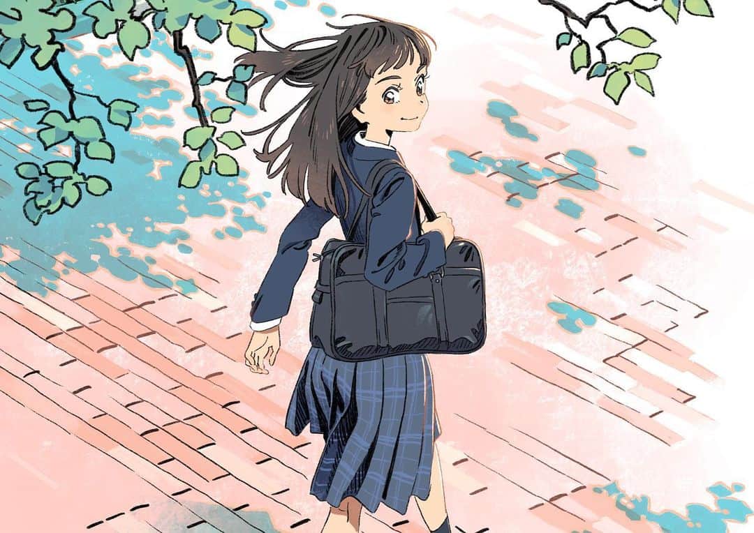 刈谷仁美のインスタグラム：「三輪田学園中学校・高等学校の学校案内パンフレットのメインビジュアルイラスト描かせていただいてます！三輪田学園は1905年（明治35年）に開校した千代田区にある中高一貫の女子校です。  #illustration #drawing #artwork」