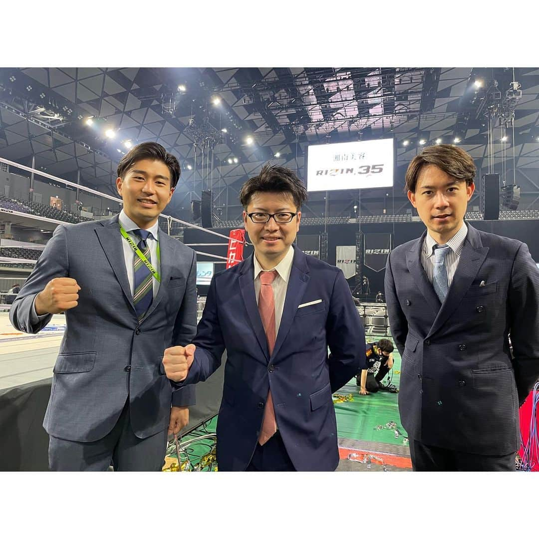 内野泰輔のインスタグラム：「RIZIN TRIGGER 3rd RIZIN.35  土日で行われたRIZIN2Days終了！  熱い試合の数々🔥 海外の選手も入ってきて益々RIZIN盛り上がってきました！  #RIZIN  #RIZIN35  #格闘技  #フジテレビ  #RIZINチーム」