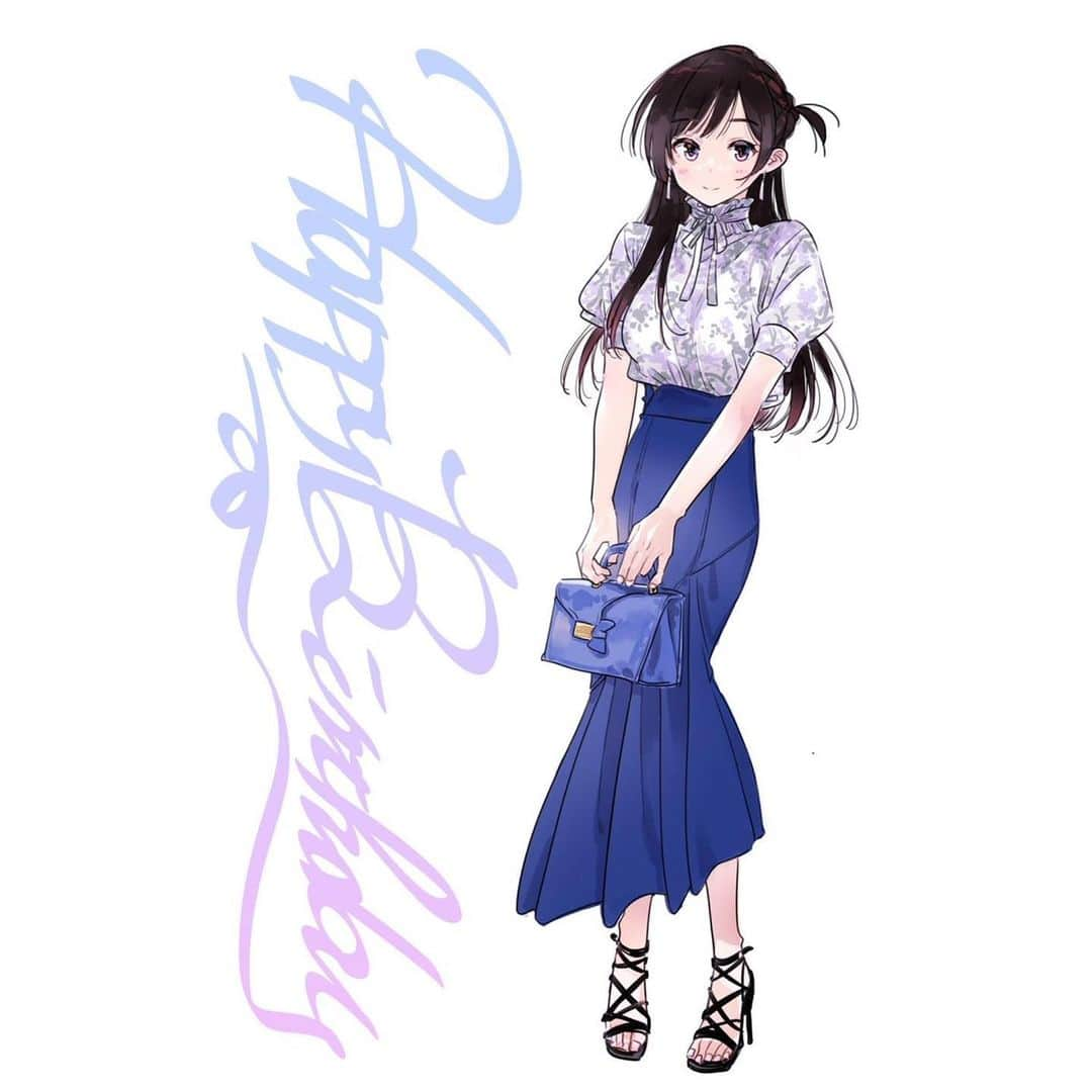 宮島礼吏のインスタグラム：「おめでとう水原！  #水原千鶴生誕祭2022 #彼女お借りします #manga #mangaart #illustration #彼女お借りします #かのかり #kanojookarishimasu #kanokari #rentagirlfriend #水原千鶴 #chizurumizuhara」