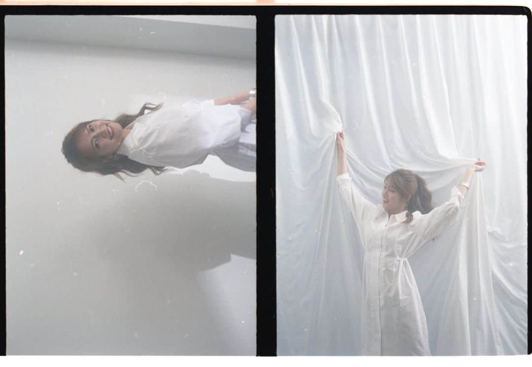 入山杏奈さんのインスタグラム写真 - (入山杏奈Instagram)「mythikコラボ、わたしの周りでは白シャツワンピが人気です♡ 個人的にはボーリングシャツのバック刺繍が可愛くてお気に入り！また写真あがってきたら載せますね〜」4月18日 17時04分 - iamannairiyama