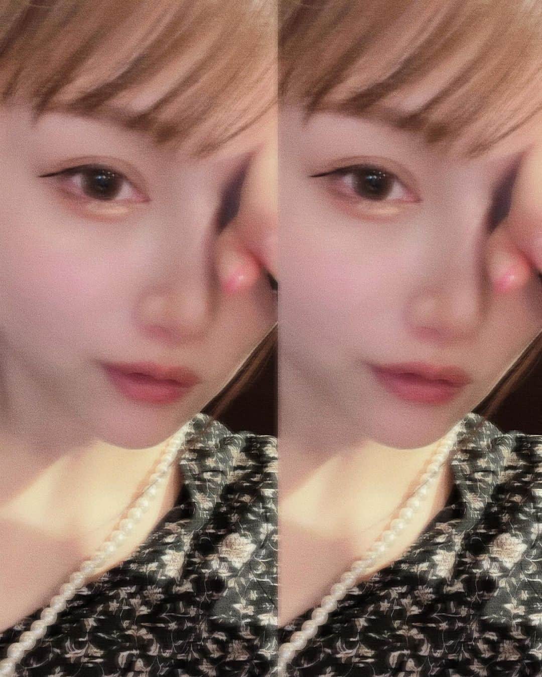 yuu__aaaのインスタグラム：「. 半分👁❤︎ . . #自撮り#目#make#tiktok」