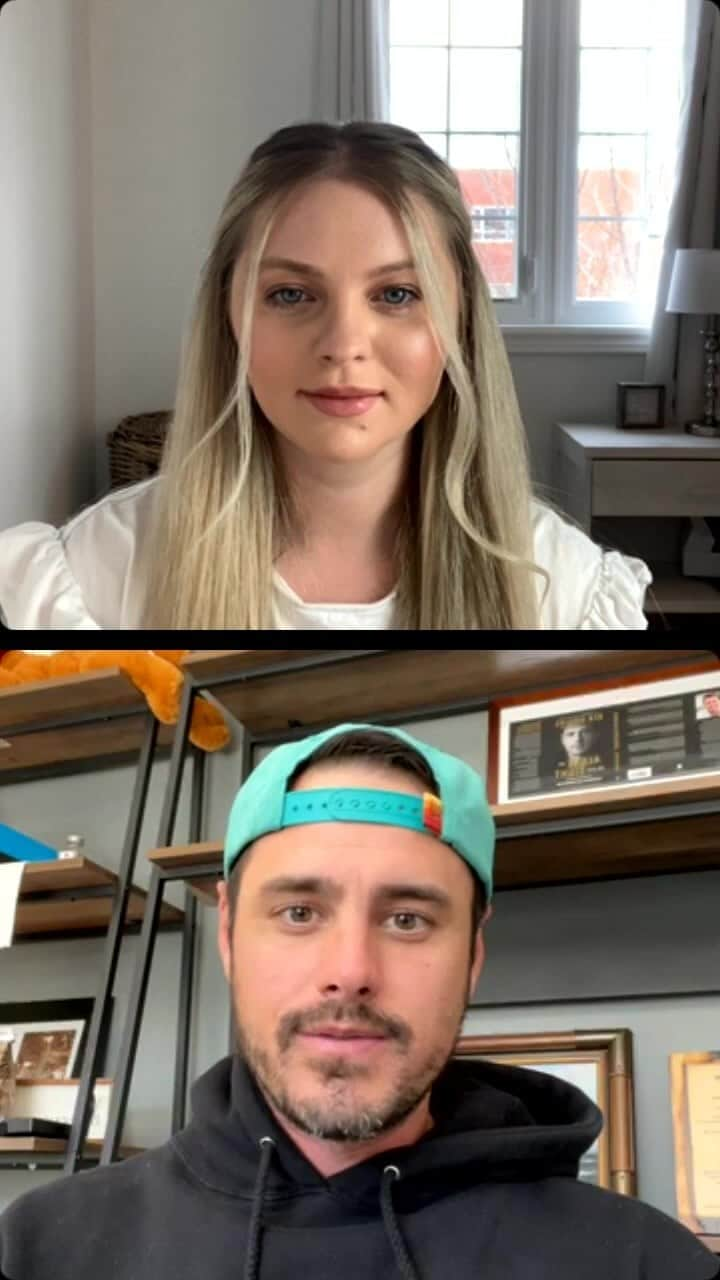 ベン・ヒギンズのインスタグラム：「Thanks @higgins.ben for this inspiring conversation with me about mental health, faith and happiness. I hope we were able to inspire someone listening to us today! Just know YOU ARE NOT ALONE! ⭐️🙏」