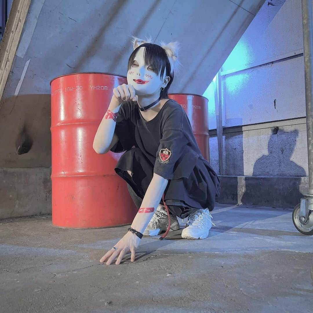 bakeのインスタグラム：「ﾆｬฅ(՞•֊•՞)ฅ  #アニマル #踊ってみた #踊り手」