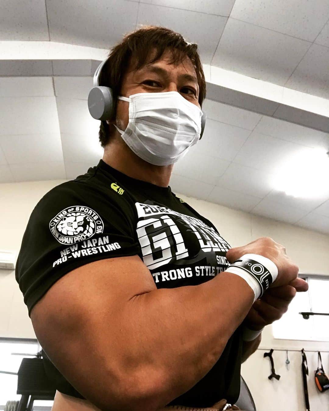 小島聡のインスタグラム：「早起きが得意なお陰で、朝トレも苦じゃありません。  今日も元気よく自主トレできました。  ありがとう！！  #小島聡  #新日本プロレス  #自主トレ  #早起き」