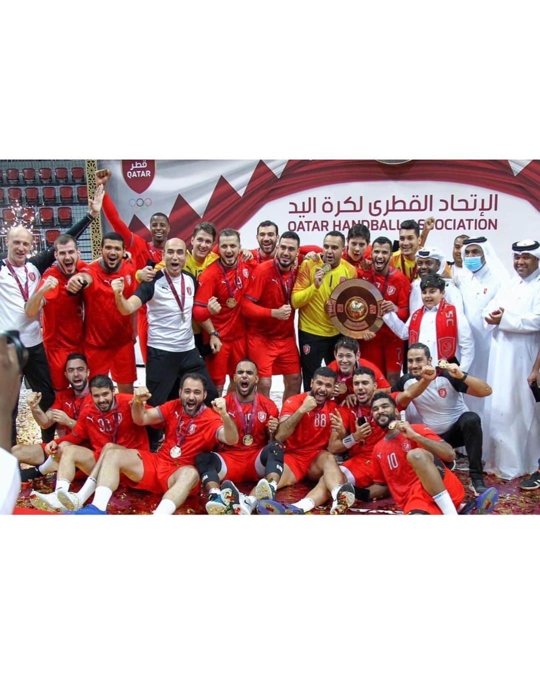 徳田新之介さんのインスタグラム写真 - (徳田新之介Instagram)「🇶🇦🤾‍♂️🏆🥇  #handball #qatar」4月20日 16時51分 - hawks4621