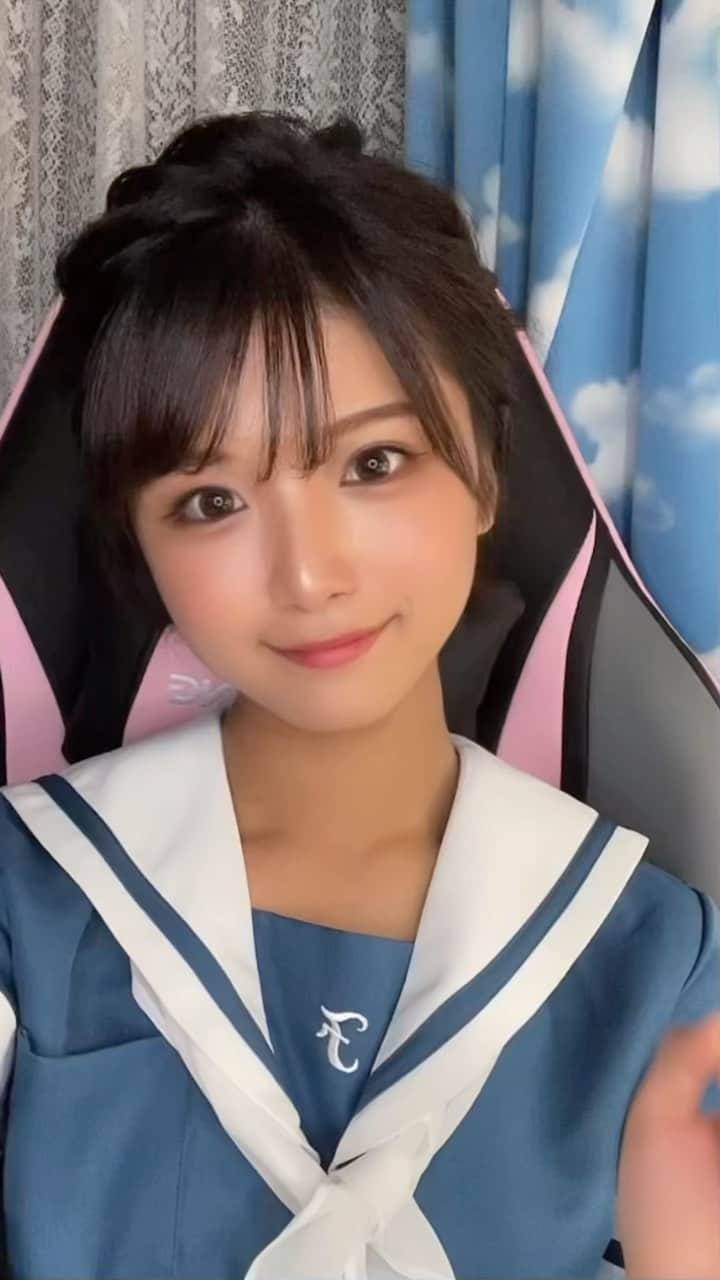 山本ゆうかのインスタグラム：「ショートでもヘアアレンジできるの凄いなぁ。わしは自分では出来ん｡ﾟ(ﾟ´ω`ﾟ)ﾟ｡」
