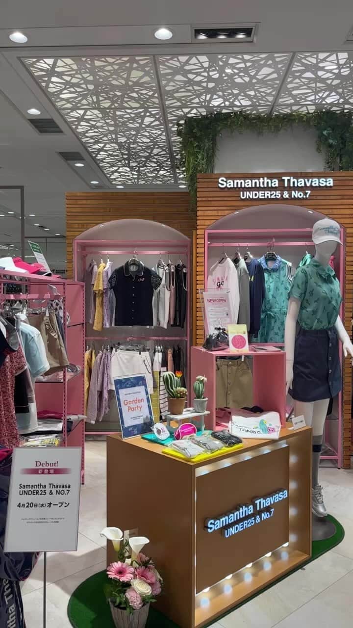 サマンサタバサのインスタグラム：「. . . Samantha Thavasa UNDER25&No.7新宿高島屋店オープン記念インスタライブ⛳️💕」
