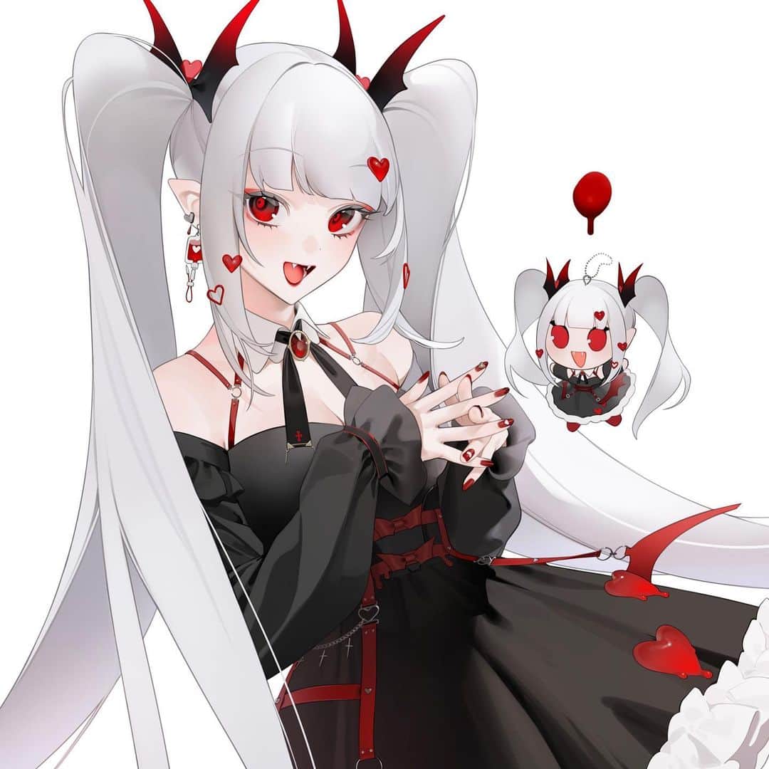 お久しぶりのインスタグラム：「#❤️ #🩸 #🦇」