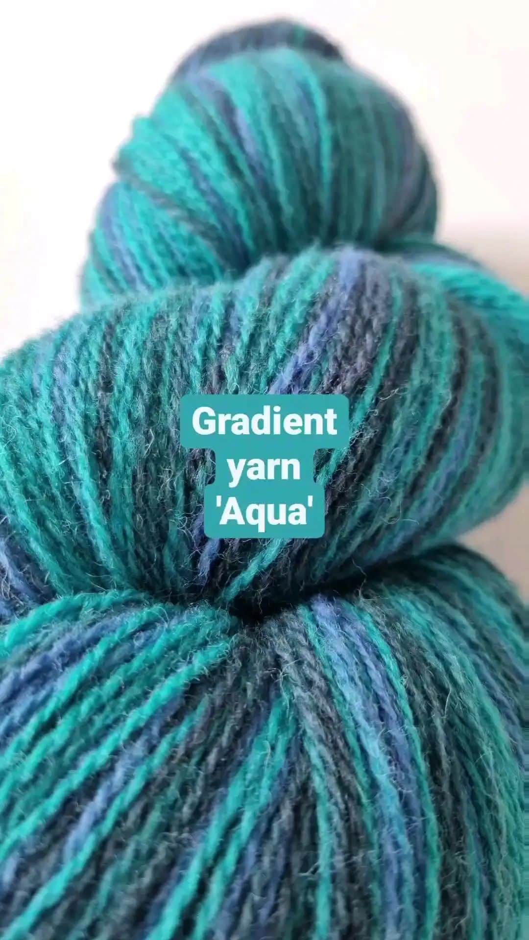 ティネスのインスタグラム：「Yarn in colors of sea wave 🌊 Will refresh any of your knit projects. It is suitable for knitting socks, hats, scarves and bigger garments such as sweaters and cardigans.  Sold per 200g for 8€. 100% wool yarn. Order online WWW.TINES.LV We ship worldwide 🌐」