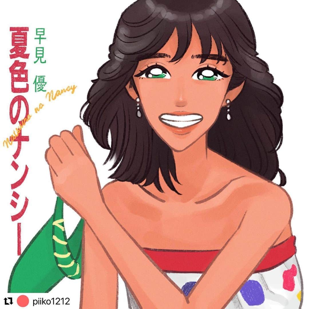 のインスタグラム：「Thank you for this illustration! イラストありがとう😊  #夏色のナンシー」
