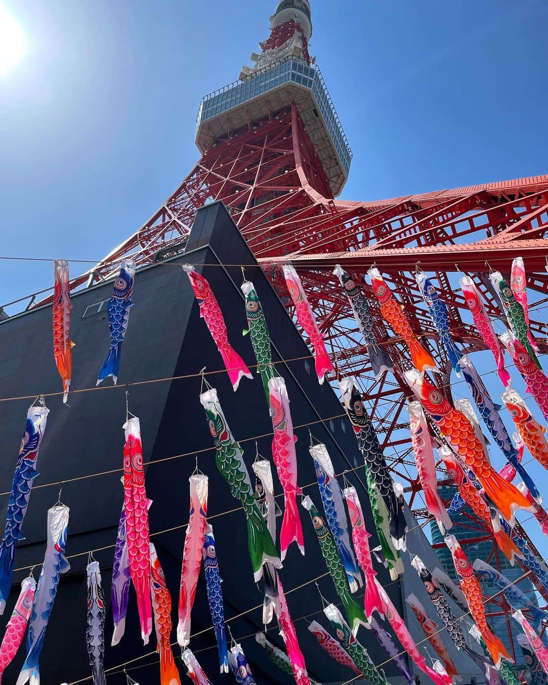 武田奈也のインスタグラム：「ㅤ 　 　 　 　 　 #東京タワー 🗼🤍🤍🤍  🎏すごい❣️❣️ 　 　 　 ㅤ」