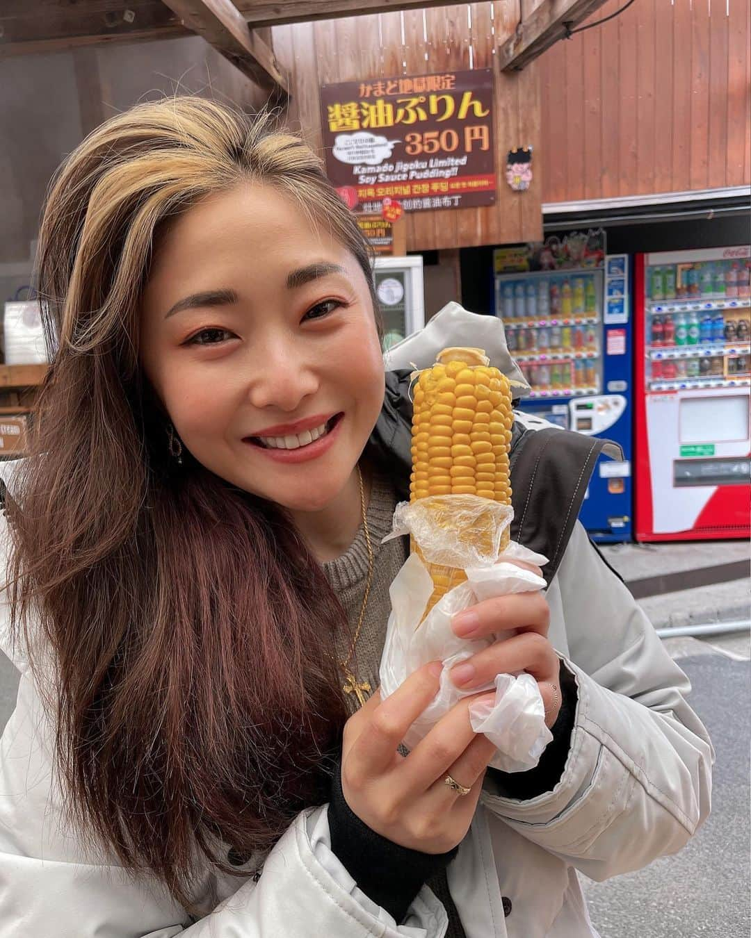 ライ・チャンのインスタグラム：「ここのトウモロコシ🌽 また食べたーいっっ  今日もお疲れ様❤️  #ライチャン#Tarzan#たーとれ女子部#ライチャンのダイエットは明日から」