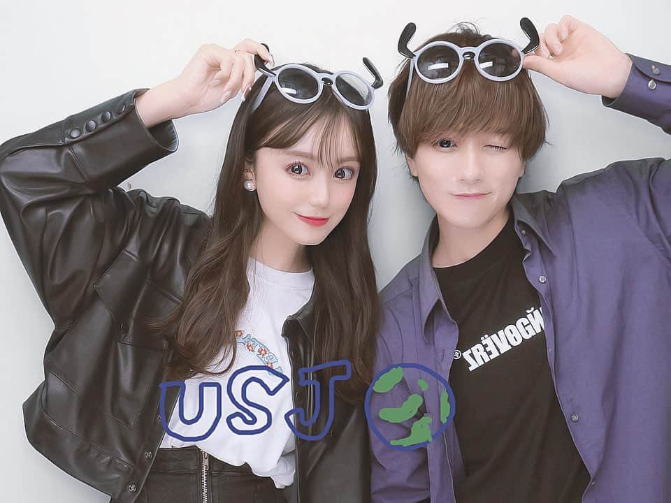 のインスタグラム：「ユニバ1万円企画撮ったので楽しみにしててねーーー🫰れぴこ大好き！！  #れいまひ #れいまひほーむ #カップル」