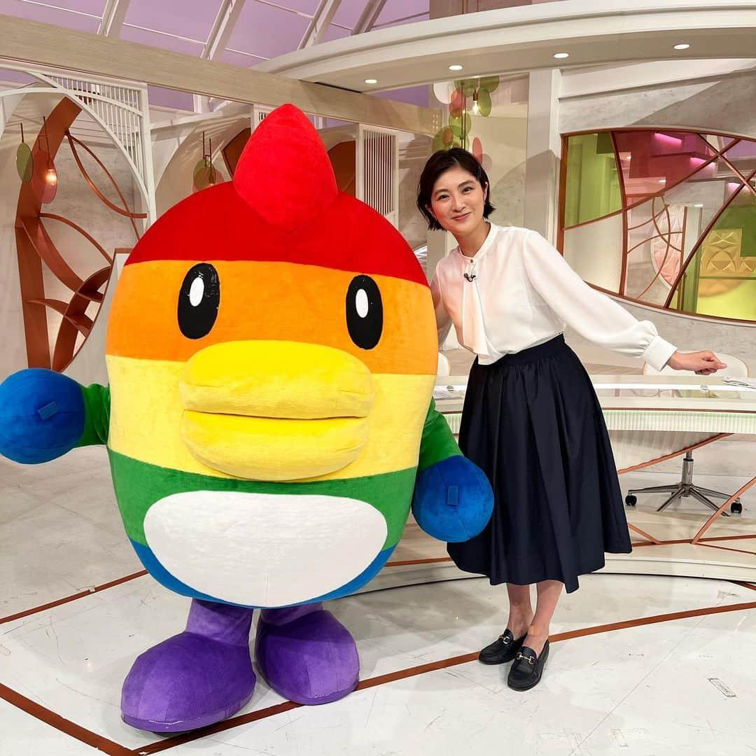 岩本乃蒼のインスタグラム：「#にじモ とイワモ  きょうも会えるかな🌈」