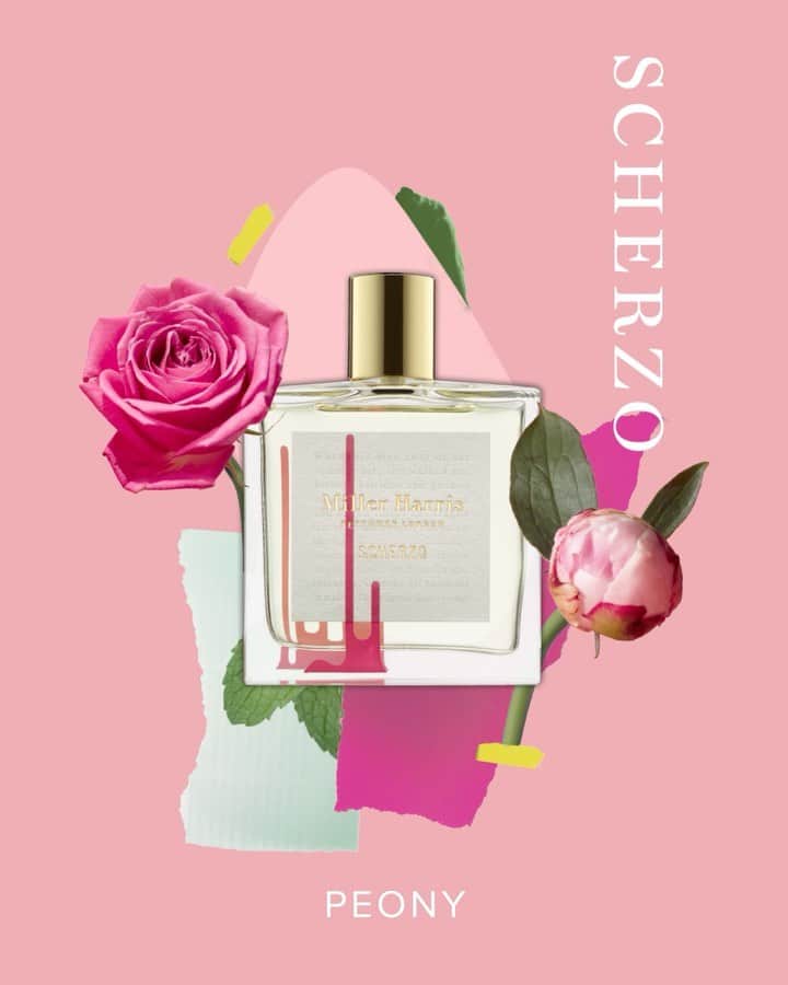 ミラーハリスのインスタグラム：「The heady glamour of 1930s French riviera is recreated in our best selling fragrance, bursting with fruits, flowers and shimmering sunshine… #BreathingColour  . . . . #Breathingcolourintotheperfumersart #MillerHarris #BritishPerfume #Scherzo #ScentoftheDay #Sotd #Myperfume #MyScent」
