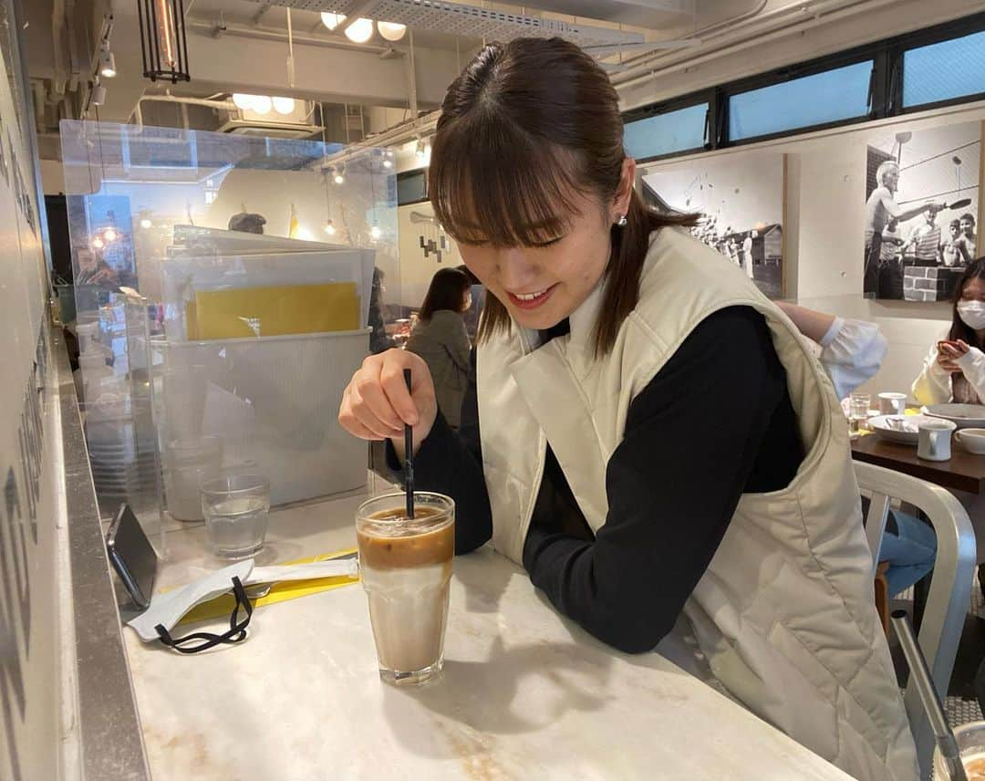 福島史帆実のインスタグラム：「吉祥寺カフェ☕️」