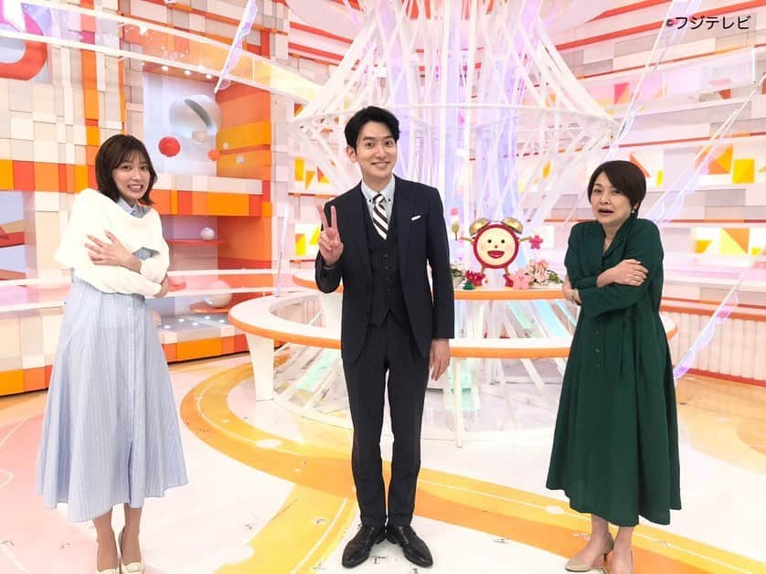 フジテレビ「めざましテレビ」さんのインスタグラム写真 - (フジテレビ「めざましテレビ」Instagram)「阿部華也子です！  本日のめざどはアンガールズの田中さんにお越しいただいて、スタジオがとても賑やかで 楽しかったです✨  来週も、よろしくお願いいたします☀️  #阿部華也子  #めざましどようび」4月23日 20時06分 - mezamashi.tv