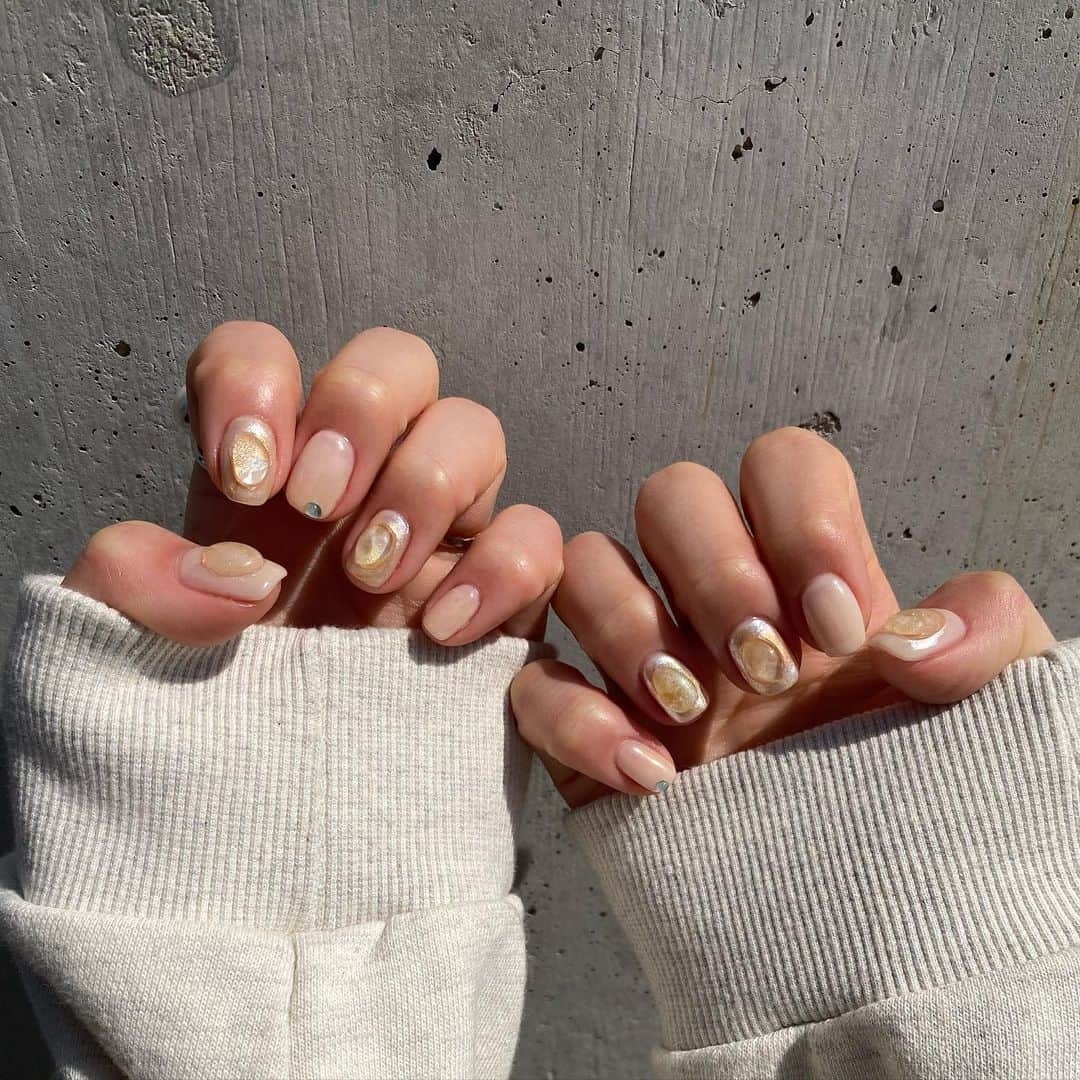田中日菜さんのインスタグラム写真 - (田中日菜Instagram)「🧡🍯✨ #nails#gelnails#ネイル#ジェルネイル」4月23日 21時09分 - hinap_17