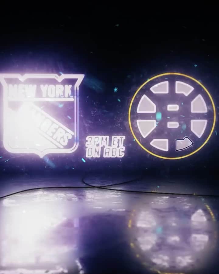 espnのインスタグラム：「The @nyrangers look to win their fifth straight game this afternoon as they take on the @nhlbruins! 🗽🐻  Don't miss the game at 3p ET on ABC!」