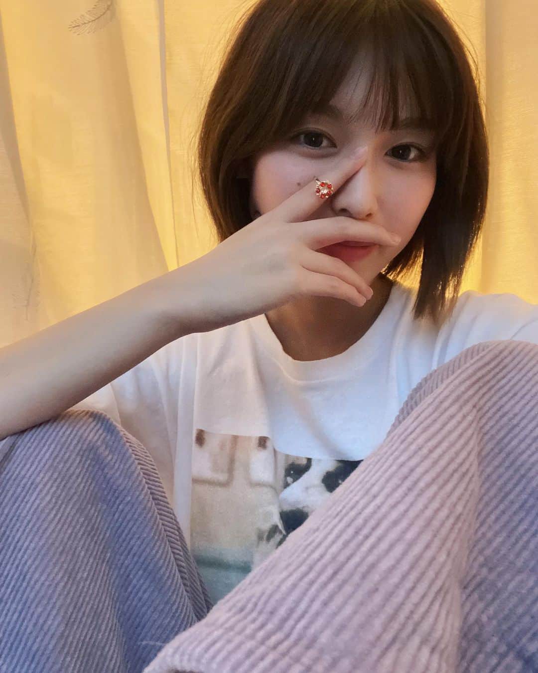 白石聖のインスタグラム：「現場で可愛い子から指輪貰ったよ👧🏻」