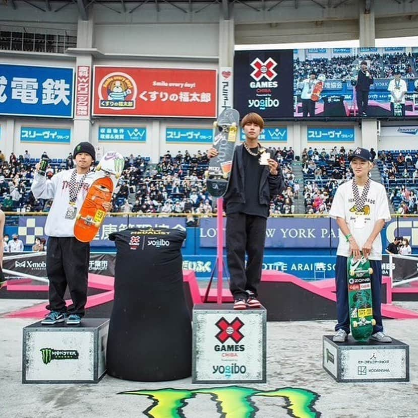 池田大暉のインスタグラム：「I got second place at Xgame Japan yesterday! Thank you very much everyone for all the support especially the people who worked in the contest!❤️ @xgamesjapan  @xgames @monsterenergy」