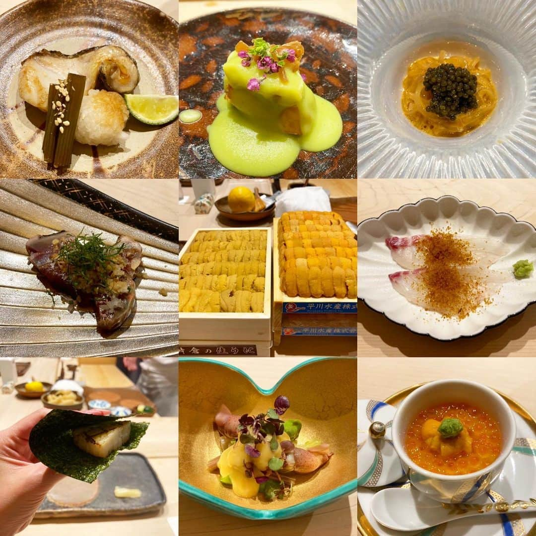 竹村真琴のインスタグラム：「* 先日は久々お鮨ディナーでした🍣❤️ 美味しすぎて食べすぎ飲みすぎ🐉🖤 ダイエットは明日から〜♪♪ @ginzaonodera  @kokuryu_official  . . . #銀座おのでら #鮨おのでら #おのでら #百名店 #黒龍 #黒龍酒造 #黒龍しずく #日本酒 #梅酒 #銀座グルメ #銀座ディナー #プロゴルファー #女子プロゴルファー #竹村真琴 #魚派 #肉派 #チートデイ #チートデー」