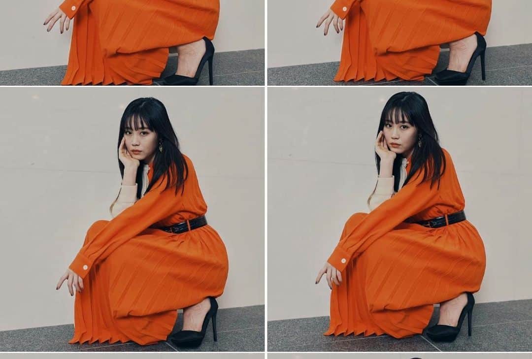 鷲尾伶菜のインスタグラム：「オレンジ結構すき。」