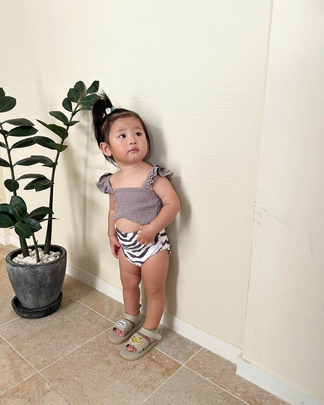 Yumaikaのインスタグラム：「my daughter🦓🤎  @alexiastam_official  #babyalexia  #女の子ベビー #女の子ママ  可愛すぎる🫣」