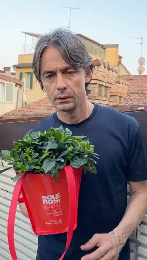 フィリッポ・インザーギのインスタグラム：「Tutti in piazza a comprare una Gardenia, il fiore simbolo della lotta alla Sclerosi multipla 🌺 Con un semplice gesto sosteniamo la ricerca🙏🏼💪🏼 @aism_onlus」