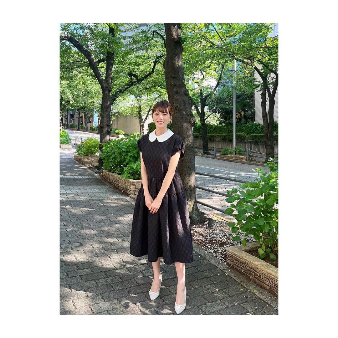 のインスタグラム：「* まだアプデしてないの? 今週もご覧いただきありがとうございました！ 『漁港メシ部』 今回もお腹かが空きすぎる内容でしたね🐟 衣装が可愛い！とご連絡たくさんいただき❤︎ 私もお気に入りでした！ 髪型も衣装に合わせてもらってお団子に🫶🏻 ブランドはタグ付けしていますので ぜひ見てみてください❤︎ * #衣装#三谷の衣装#ootd#ootn#outfit#洋服#ワンピース#onepiece#漁港#なにわ男子#ニューヨーク#お団子#おだんごヘア#土屋アンナ さん#高橋恭平 さん#大橋和也 さん#道枝駿佑 さん#西畑大吾 さん#大西流星 さん#長尾謙杜 さん#藤原丈一郎 さん#テレビ朝日#アナウンサー#三谷紬」