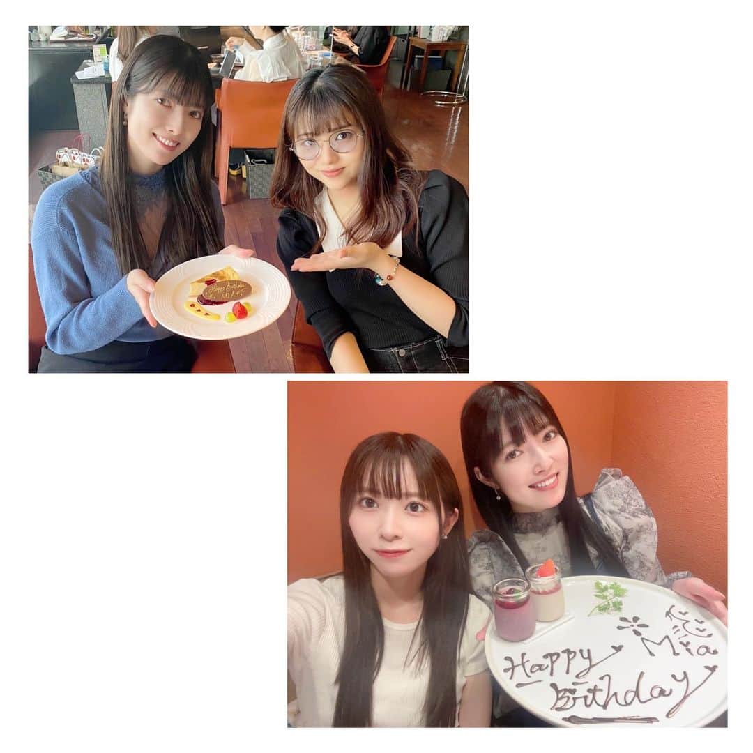 日下部美愛のインスタグラム：「毎年お祝いしてもらってる2人に 22歳もお祝いしてもらいました！ 今年はろありこ3人では集まれなかったけど、 ⁡16歳で出会ってから今でも仲良くしてくれてて ⁡本当に素敵な友達に出会えて幸せ ⁡もうすぐろあのお誕生日だ🎂 ⁡お祝いするぞ〜〜🎶 ⁡ ⁡2人とも本当にありがとう🫶🏻 ⁡  #photo #japan #model #me #hair #fashion #selfie #makeup  #followme #instagood #camera #instadaily #dailylook #사진 #데일리  #데일리 #셀카 #메이크업 #아이돌 #일본 #일본여자」