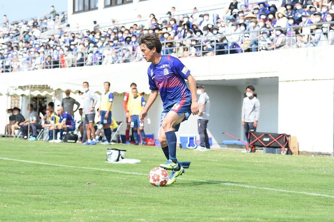 安藤由翔のインスタグラム：「暑い中応援ありがとうございました！ 今日の勝ちをリーグ戦にもつなげれるよう頑張ります！！」