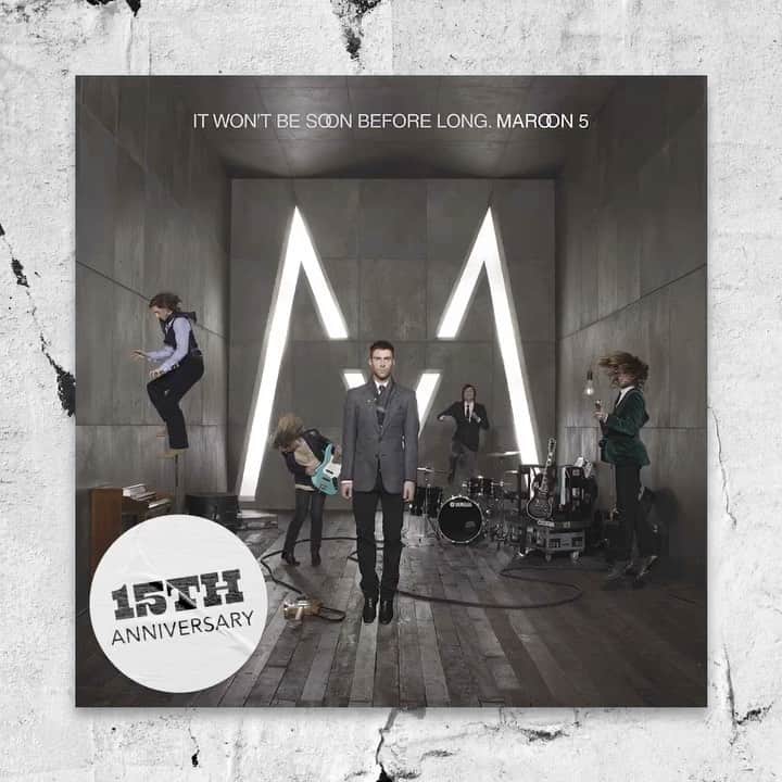 Maroon 5のインスタグラム：「Celebrating 15 years of @Maroon5’s sophomore album, ‘It Won’t Be Soon Before Long’. 🎉 The lead single, “Makes Me Wonder”, became Maroon 5’s first Billboard Hot 100 chart-topper, every single has been certified platinum, and the album has gone on to sell over 8 million units globally. What’s your favorite track off the album?」