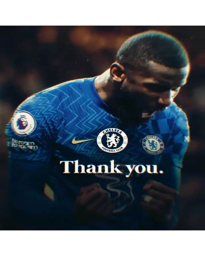 アントニオ・リュディガーのインスタグラム：「This club will always remain special to me 💙 Thank you, @ChelseaFC 💯🙏🏾 #Hustle #AlwaysBelieve」