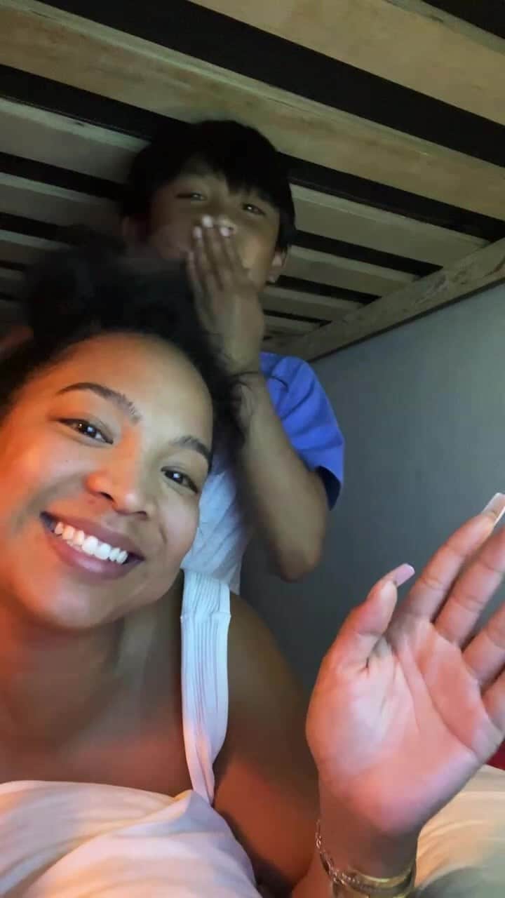 アリーヤ・ジャネルのインスタグラム：「Actually enjoyed doing this with my baby brother, Tristan💙☺️ we managed to not fight for 30 whole minutes👏🏽👏🏽👏🏽 comment below if we should do more together⬇️⬇️⬇️」