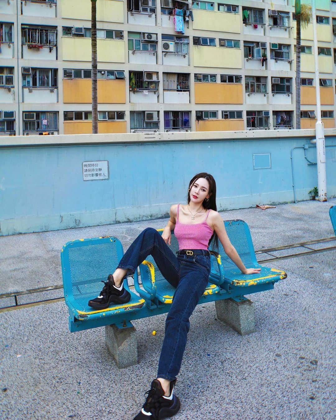 Yumi Wongのインスタグラム：「香港必打卡地😎🌹」