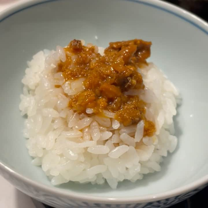 一条みすずのインスタグラム：「雲丹醤油ご飯」