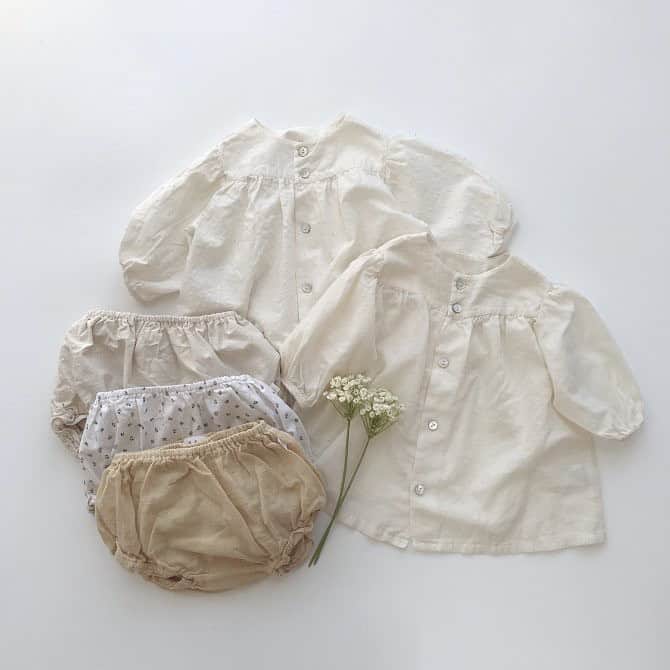 子供服CHIMOMEのインスタグラム：「➤➤ Baby bloomers !! . . . ➤ CHIMOME ➤ https://Chimome.com . .」